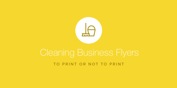 cleaning business flyers