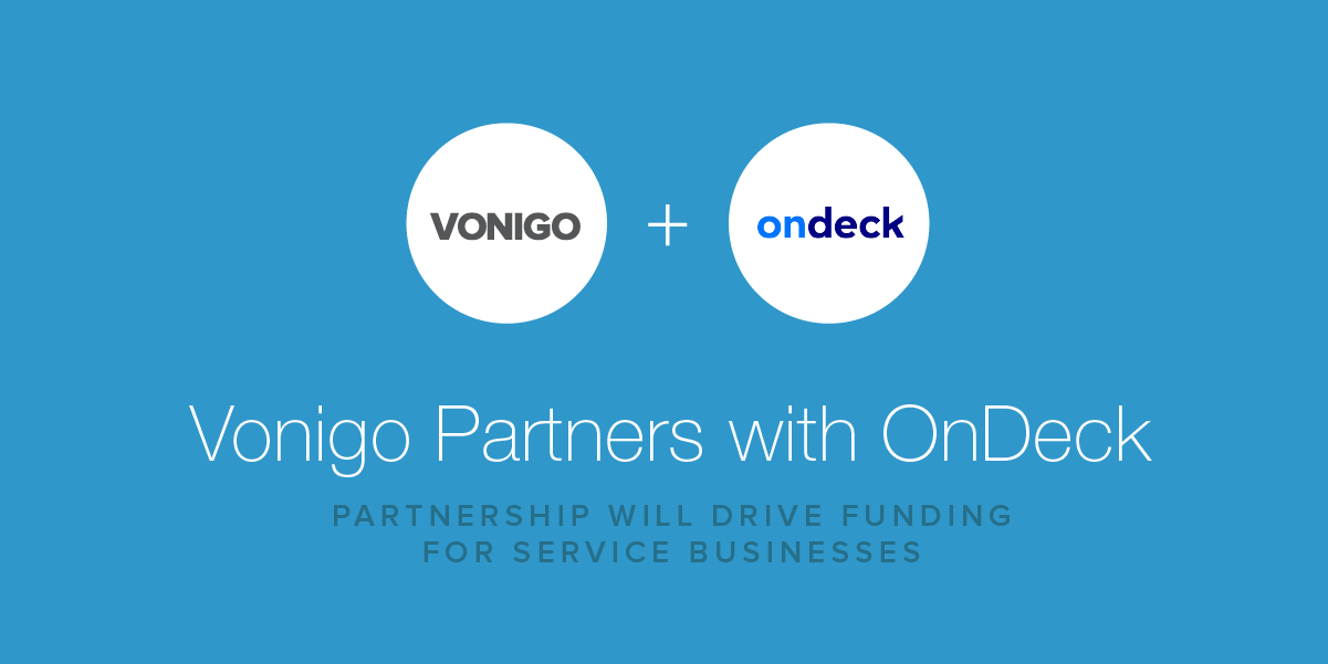 Vonigo partners with OnDeck